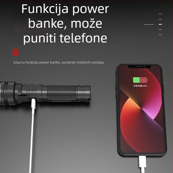 LED svjetiljka s zumom, LED čip Clowicsr, LED tip LED, napon ≤36V, kućište od aluminijske legure