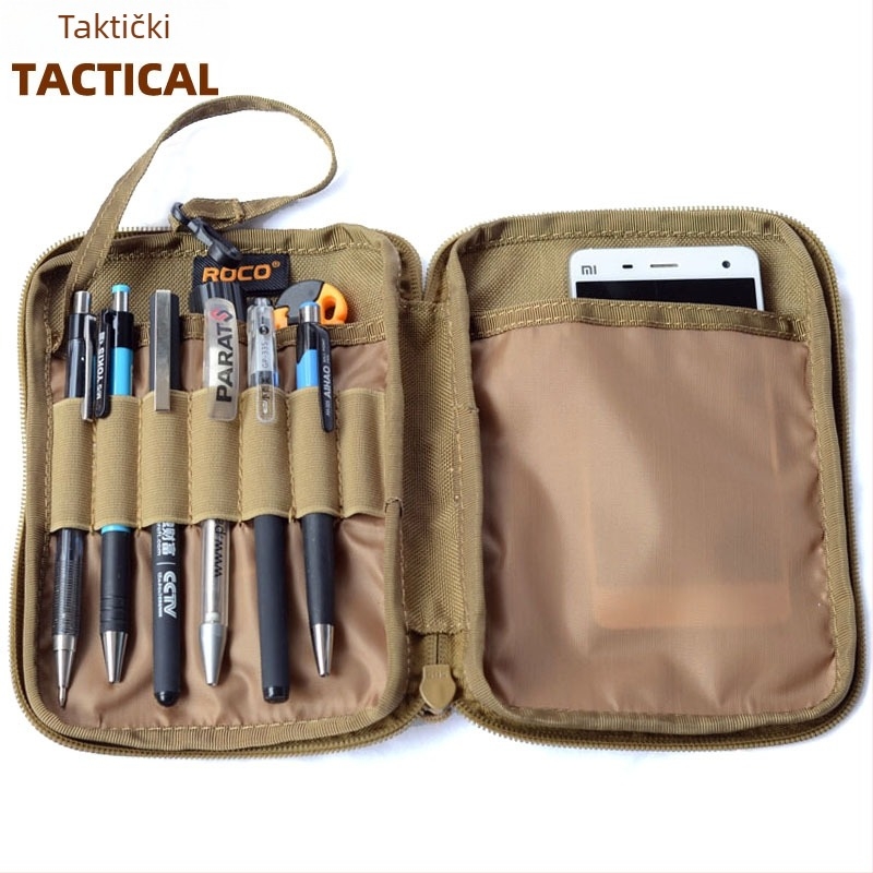 Vanjska taktička pojasna torbica — Tyco Tiko, 1000D vodootporni najlon, SBS zatvarač; prozračna, vodootporna, ultralakа, otporna na habanje; može držati telefon, bilježnicu i kartu