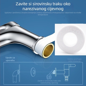 Beizhuo 92300 teflonska traka za ugradnju slavine i vodovodnih cijevi, modernog jednostavnog stila, vodovodni dodaci