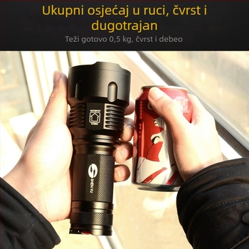 Punjavajuća LED svjetiljka SHENYU God Fish, aluminijska legura, 10-30 W, 26650 baterija, domet 200-500 m, 360° rotacija