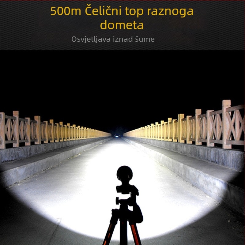Punjavajuća LED svjetiljka SHENYU God Fish, aluminijska legura, 10-30 W, 26650 baterija, domet 200-500 m, 360° rotacija