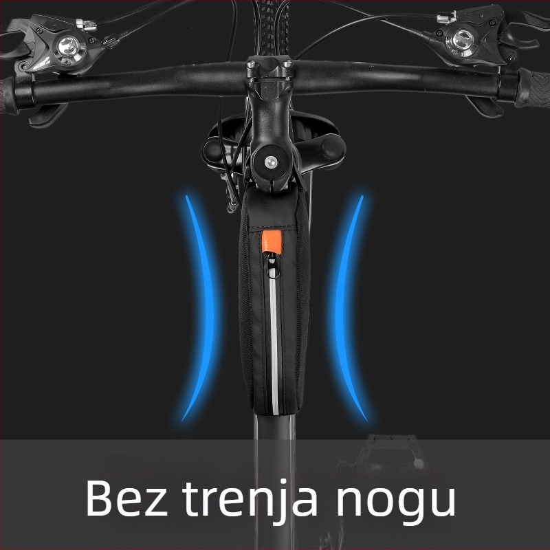 Prednja torba za okvir bicikla, vodootporna, platnena, kapacitet 1 L