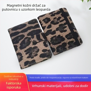 Držač za putovnicu i kartice s RFID zaštitom, PU koža, dvostrani dizajn, vodootporna PU podstava