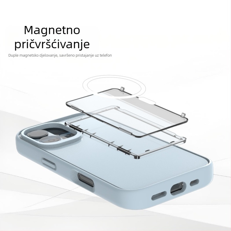 MagSafe držač kartica s lijevo-desno preklopom, prozirni akrilni spremnik za kartice/ID