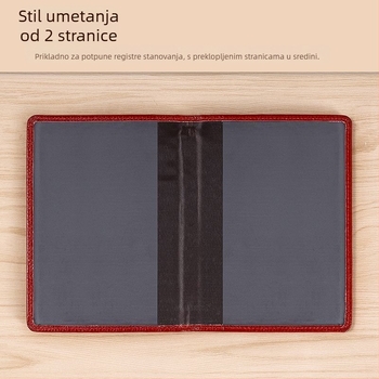 Futrola za putovnicu i dokumente, PVC materijal, PU podstava, jednobojni dizajn, unisex, jesen 2024