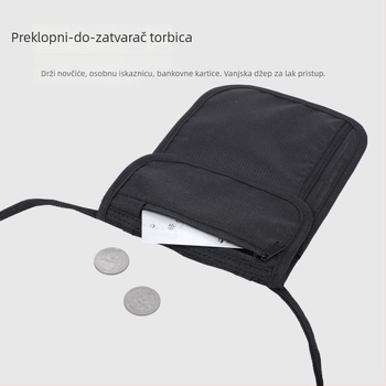 RFID futrola za putovnicu, višefunkcionalna anti-krađa crossbody torba, za putovnicu i dokumente, Oxford tkanina, vodootporna, prozračna