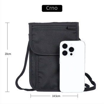 RFID futrola za putovnicu, višefunkcionalna anti-krađa crossbody torba, za putovnicu i dokumente, Oxford tkanina, vodootporna, prozračna