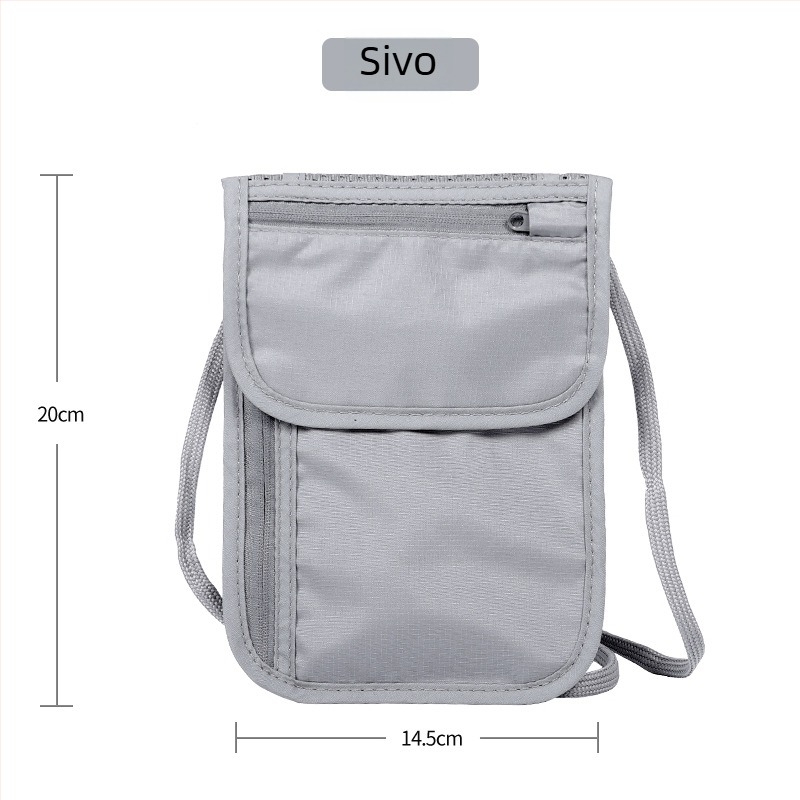 RFID futrola za putovnicu, višefunkcionalna anti-krađa crossbody torba, za putovnicu i dokumente, Oxford tkanina, vodootporna, prozračna