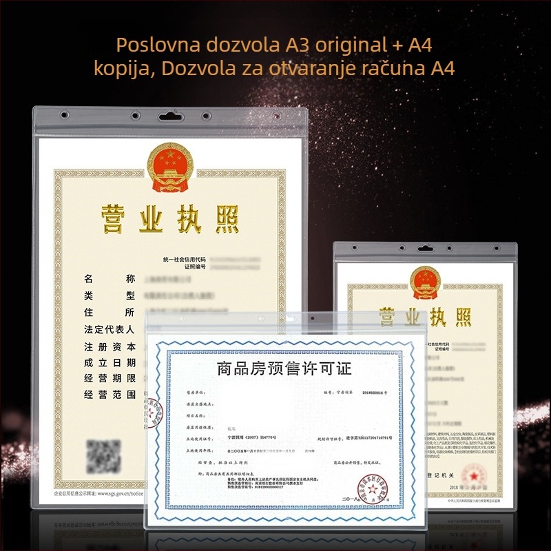 Plastični kućište za kartice, trostruka zaštita, licencirane privatne marke, poslovni/OL stil, univerzalna primjena
