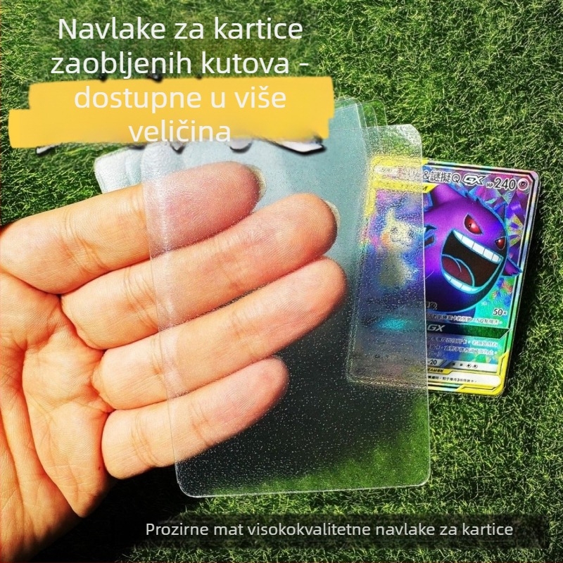 Dvodijelne zaštitne futrole za kartice sa zaobljenim kutovima – PVC, matne, Yu-Gi-Oh i Pokémon kompatibilne