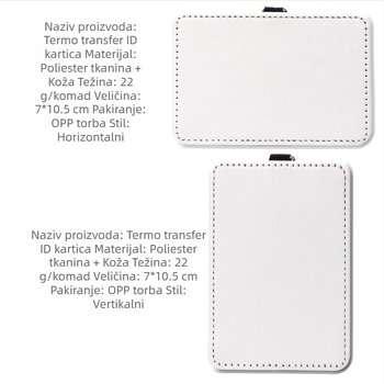 Držač identifikacijske kartice s toplinskim prijenosom i sublimacijskom oznakom za prtljagu – unisex, poliester, PU podstava, Jednobojni uzorak, Kôd proizvoda 11, Marka Craftsman Lion