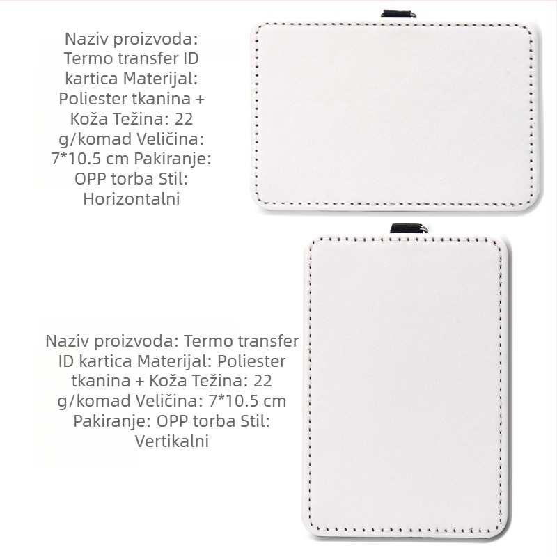 Držač identifikacijske kartice s toplinskim prijenosom i sublimacijskom oznakom za prtljagu – unisex, poliester, PU podstava, Jednobojni uzorak, Kôd proizvoda 11, Marka Craftsman Lion