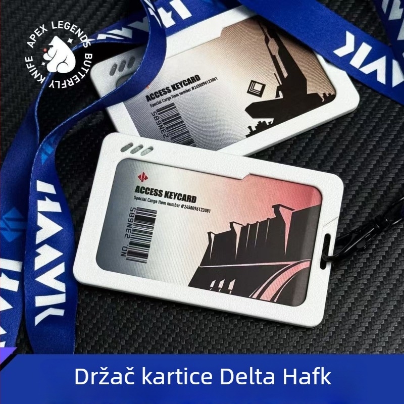 Univerzalni držač kartica s privjeskom — za karticu za sobu, studentsku iskaznicu i bankovnu karticu — plastični, kreativni stil