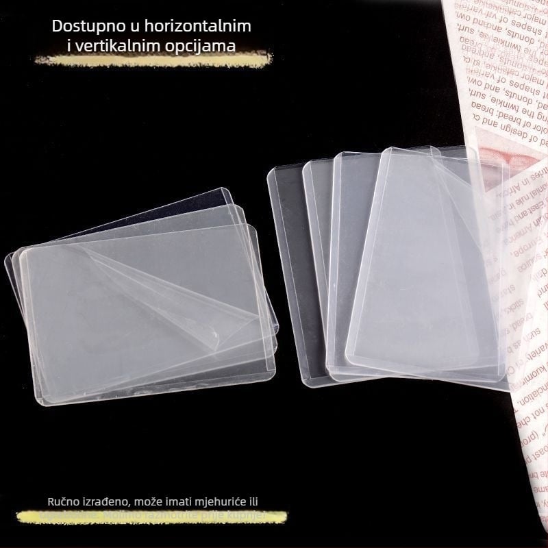 Držač kartica PVC - proziran, vertikalni, tvrdi kućište, dvostruko laminiranje (Korejska verzija)