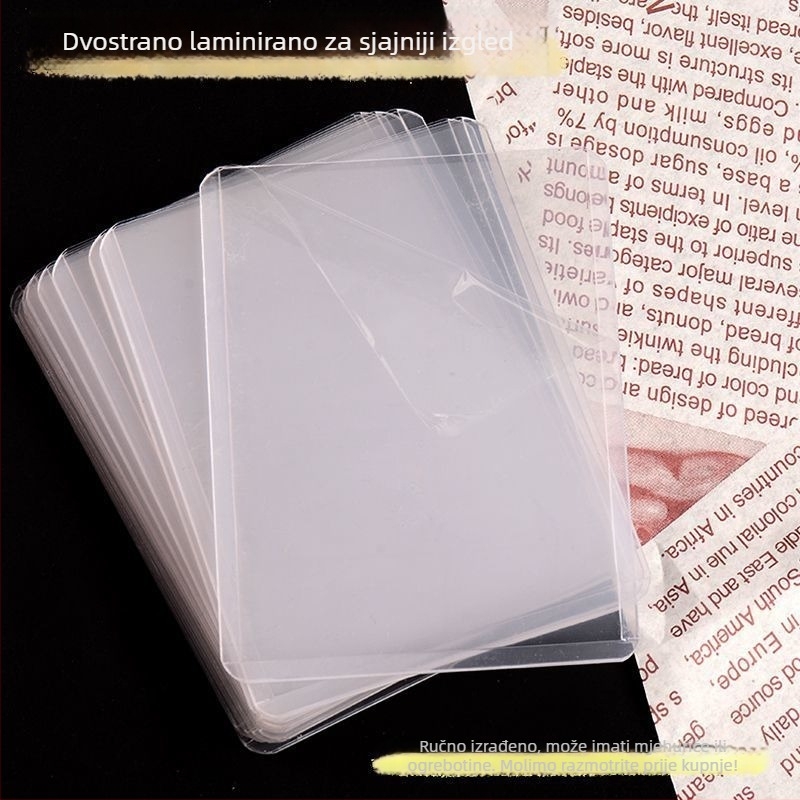 Držač kartica PVC - proziran, vertikalni, tvrdi kućište, dvostruko laminiranje (Korejska verzija)