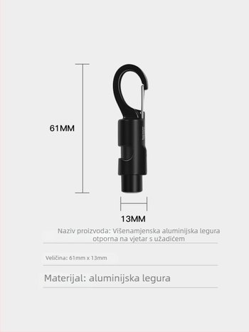 Aluminijski kuku za najlone šatora s klipom za baldahin i klipom za lampu – Brand: A Little Smoke
