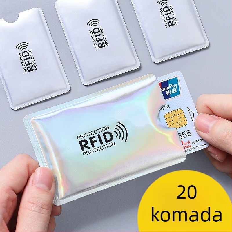 Kartični zaštitni džep s anti-krađom, NFC zaštita i demagnetizacija — Prava koža, Točkovani uzorak, PVC podstava, Vodootporna, Zip zatvarač
