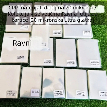 CPP prozirni zaštitni džep za kartice s fotografijama idola, debljina 0,1 mm, plitak otvor