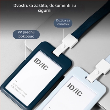 Deli PZ30 skup kartica s narukvicom, držač identifikacijske kartice, plastika, moderni minimalistički stil