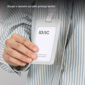 Deli PZ30 skup kartica s narukvicom, držač identifikacijske kartice, plastika, moderni minimalistički stil