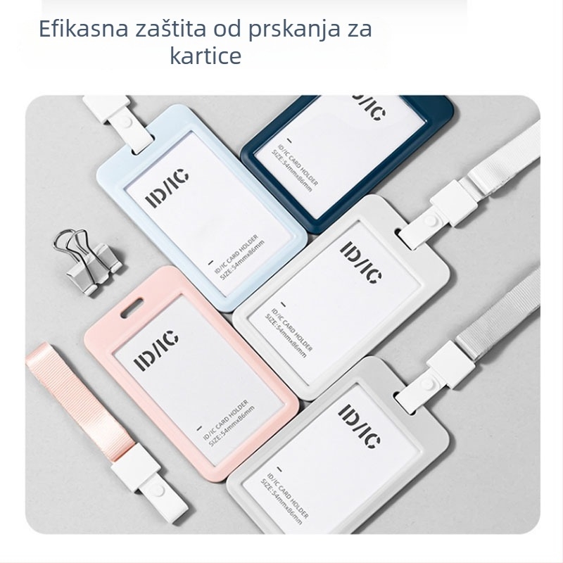 Deli PZ30 skup kartica s narukvicom, držač identifikacijske kartice, plastika, moderni minimalistički stil