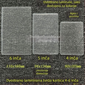 Album-stil tvrde džepove za kartice i fotografije, PVC materijal, zaštitne džepove bez ogrebotina, debela vertikalna verzija