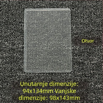 Album-stil tvrde džepove za kartice i fotografije, PVC materijal, zaštitne džepove bez ogrebotina, debela vertikalna verzija