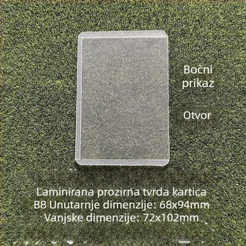 Album-stil tvrde džepove za kartice i fotografije, PVC materijal, zaštitne džepove bez ogrebotina, debela vertikalna verzija