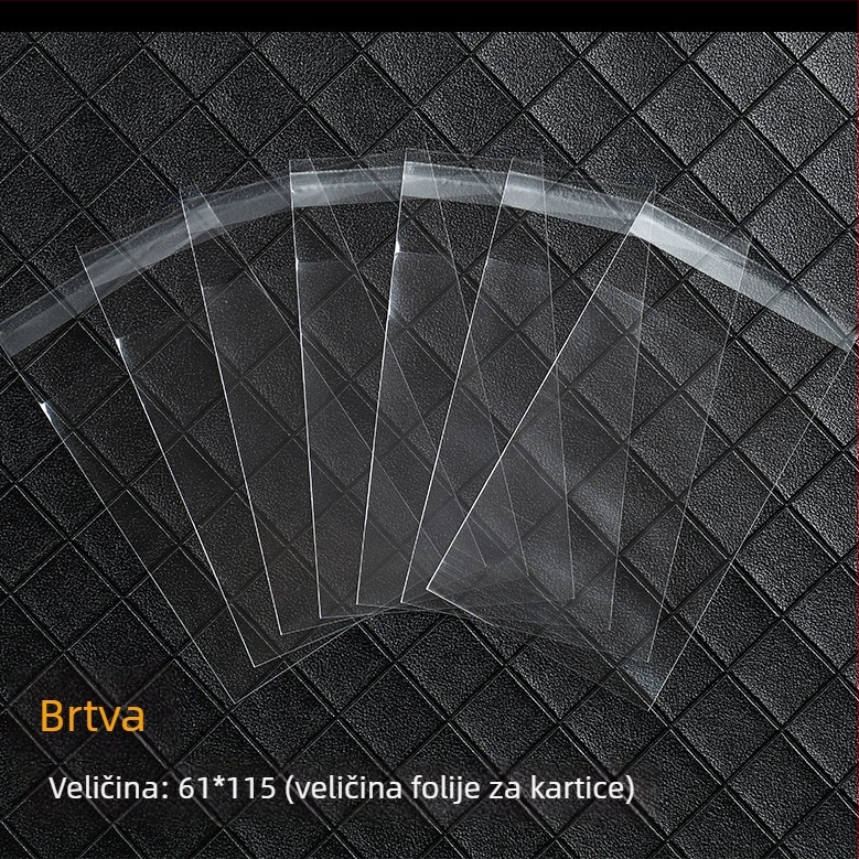 Zaštitna torbica za kartice, veličina 5,7 × 8,7 cm, film 20 mil