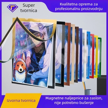 Magnetski okvir za fotografije A3 bez bušenja; za certifikate i poslovne dozvole; A4 zaštitna kutija za prikaz; mekani magnetski okvir za plakate; 8K