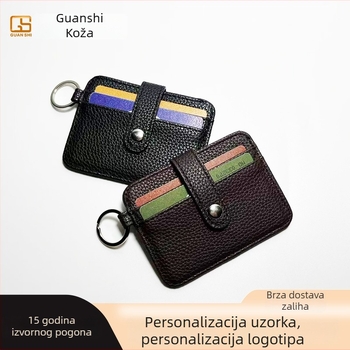 Držač kartica – Ultra-tanki PU koža, Unisex, Ultra lagan (materijal: PU • podstava od sintetičke kože • Unisex • stil bez spola • Ultra lagan)
