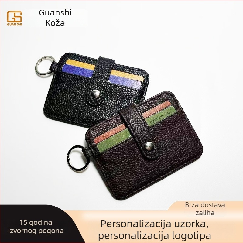 Držač kartica – Ultra-tanki PU koža, Unisex, Ultra lagan (materijal: PU • podstava od sintetičke kože • Unisex • stil bez spola • Ultra lagan)