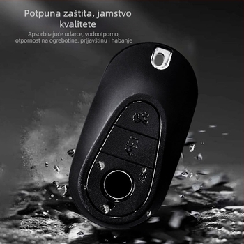 TPU futrola za ključ Mercedes-Benz – kompatibilna s ključevima A-Class, C-Class, E-Class i S-Class; modeli A200L, C260L, E300L; puna zaštita; jednostavan stil.