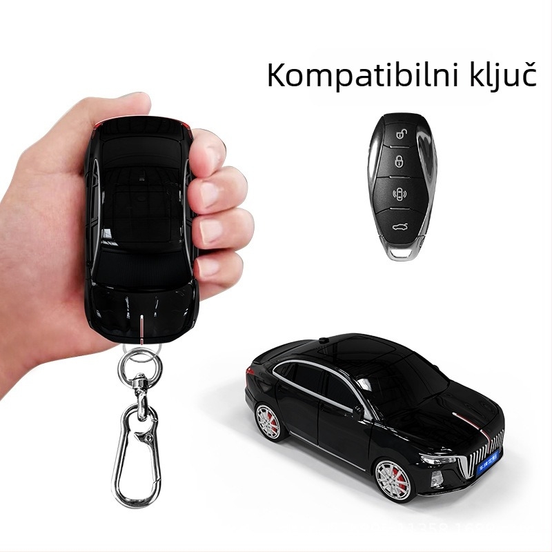 Smart Bird Hongqi H5 futrola za ključ s LED – plastična zaštitna futrola za automobil ključ, moderan stil