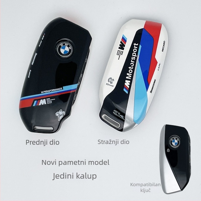 Ka Rui ya kućište za ključ BMW – PVC materijal, visokokvalitetan dizajn, kompatibilno s X7, 7 Series, iX, i7, XM, X1