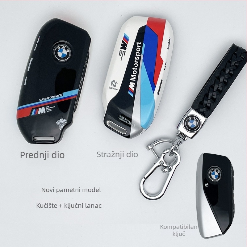 Ka Rui ya kućište za ključ BMW – PVC materijal, visokokvalitetan dizajn, kompatibilno s X7, 7 Series, iX, i7, XM, X1