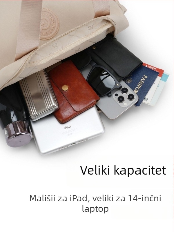 Školski ruksak, unisex, najlon, dizajn za smanjenje opterećenja, kapacitet ispod 20 L, pogodan za 12-inčni laptop
