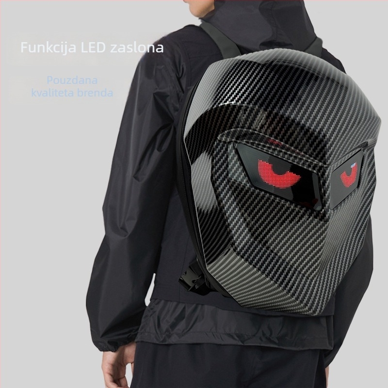 Motociklistički ranac s LED rasvjetom i Bluetoothom, kapacitet 20–35 L, ABS+PC materijal, kompatibilan s 13-inčnim prijenosnim računalom