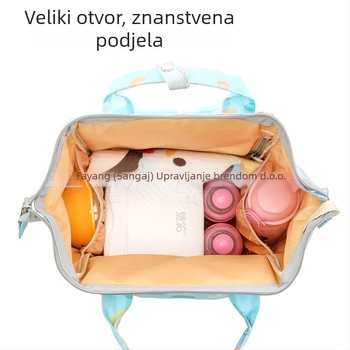 Torba za mame i bebe - velika kapaciteta, moderni ruksak, Oxford materijal