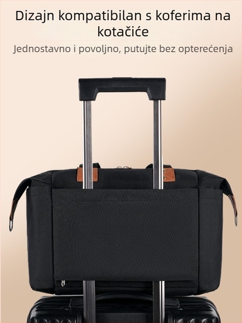 3-dijelni set torbi za pelene – torba za majku s pretincem za cuclu i pelene, naramenica, prijenosna torba za bebu (Oxford tkanina; gradski stil; prugasti uzorak; najlon podstava; zakrivljeni remen za rame)