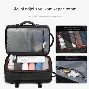 Unisex poslovni ruksak Reeyee S5, 20–35L, Oxford tkanina, vodootporan, zakrivljene naramenice