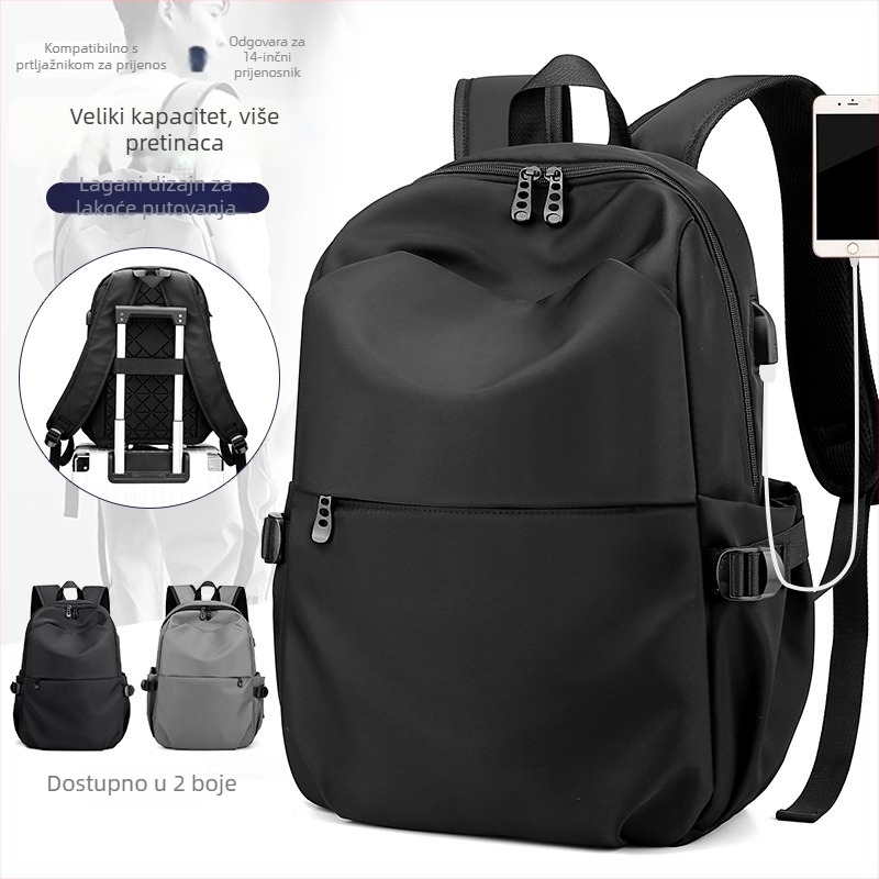 Unisex ruksak od Oxford tkanine, kapacitet 20-35L, naramenice s zračnim jastučićem za smanjenje opterećenja