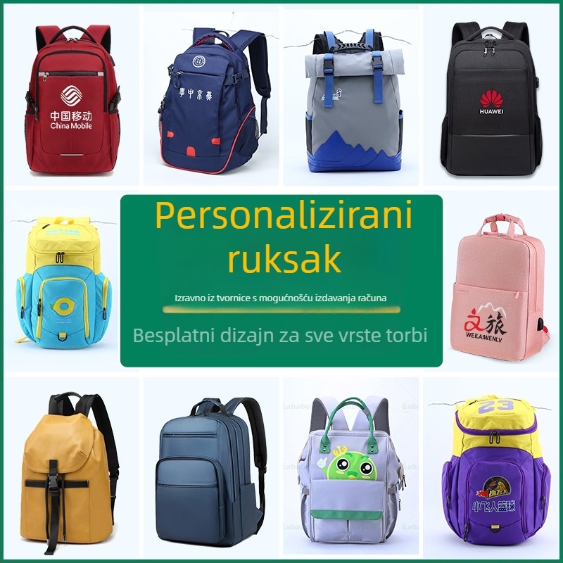 Ruksak s prilagođenim logom za poslovna putovanja, Oxford materijal, kapacitet 20–35 L, pogodan za 10-inčni prijenosnik, ergonomsko stražnje ploče.