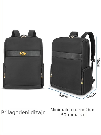 Muški poslovni ruksak velike kapacitete 36–55L, pretinac za 15-inčni laptop, Oxford platno, poliesterska podstava, zakrivljene naramenice, prozračan i brzo se suši