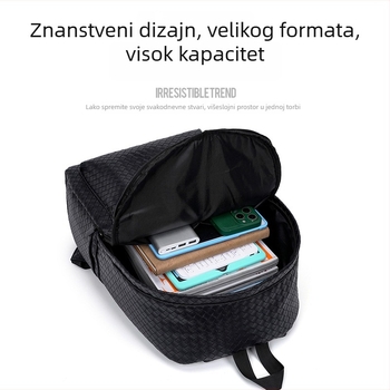 Unisex PU ruksak za slobodno vrijeme i putovanja – 20–35L, kompatibilan s 16-inčnim prijenosnim računalom, naramenica s zračnim jastukom