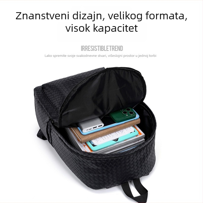 Unisex PU ruksak za slobodno vrijeme i putovanja – 20–35L, kompatibilan s 16-inčnim prijenosnim računalom, naramenica s zračnim jastukom
