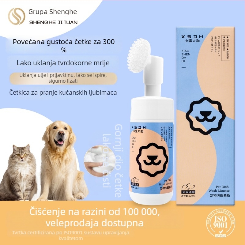 Tekući deterdžent za pranje posuđa za kućne ljubimce i mousse za posude za pse — plastika, marka Little shanda, pakiranje 120 kom, nije uvezeno