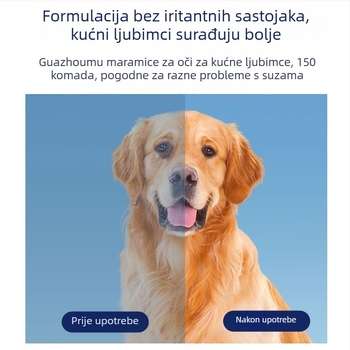 Guazhou mu maramice za čišćenje očiju mačaka i pasa, uklanjanje suznih tragova, paket 120 kom