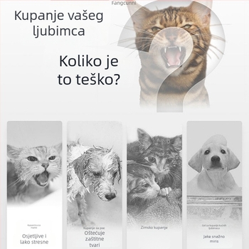 Jednokratne rukavice za kućne ljubimce - suho čišćenje, masaža, maramice za čišćenje, bez vode, za mačke i pse