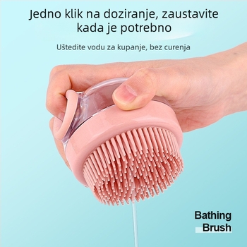 Četka za kupanje psa za njegu dlake – Čišćenje i masaža, Materijal: Drugo
